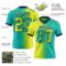 Gradient0404-1 Custom Aqua Neon Yellow-Navy Authentic Gradient Fashion Football Jersey