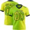Gradient0419 Custom Neon Yellow Neon Green-Navy Authentic Gradient Fashion Football Jersey