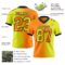 Gradient0420-1 Custom Neon Yellow Bay Orange-Navy Authentic Gradient Fashion Football Jersey