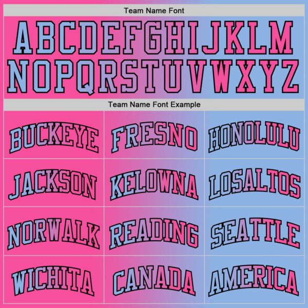 Custom Light Blue Pink-Black Authentic Gradient Fashion Basketball Jersey