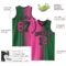Custom Kelly Green Pink-Black Authentic Gradient Fashion Basketball Jersey