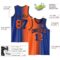 Custom Royal Orange-Black Authentic Gradient Fashion Basketball Jersey