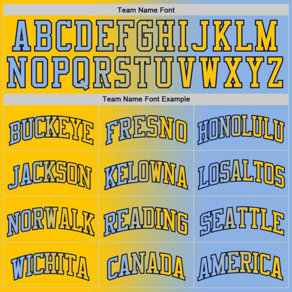 Custom Light Blue Yellow-Navy Authentic Gradient Fashion Basketball Jersey