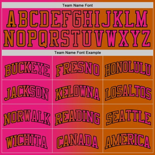 Custom Texas Orange Hot Pink-Black Authentic Gradient Fashion Basketball Jersey