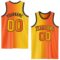 Custom Orange Yellow-Black Authentic Gradient Fashion Basketball Jersey