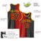Custom Black Red-Gold Authentic Gradient Fashion Basketball Jersey