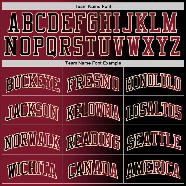 Custom Black Crimson-Cream Authentic Gradient Fashion Basketball Jersey