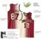 Custom Maroon Cream-Black Authentic Gradient Fashion Basketball Jersey