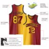 Custom Maroon Gold-Black Authentic Gradient Fashion Basketball Jersey