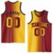 Custom Maroon Gold-Black Authentic Gradient Fashion Basketball Jersey