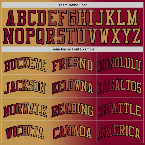 Custom Maroon Old Gold-Black Authentic Gradient Fashion Basketball Jersey