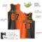Custom Black Orange-Old Gold Authentic Gradient Fashion Basketball Jersey