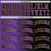 Custom Black Purple-Old Gold Authentic Gradient Fashion Basketball Jersey