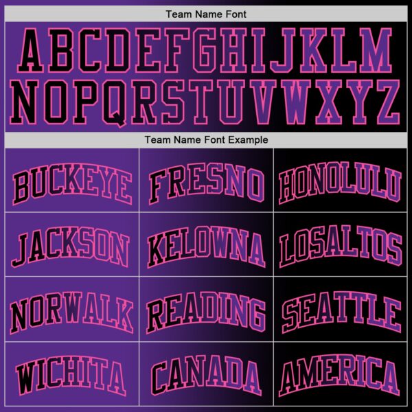 Custom Black Purple-Pink Authentic Gradient Fashion Basketball Jersey