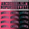 Custom Black Neon Pink-Teal Authentic Gradient Fashion Basketball Jersey