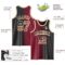 Custom Black Vintage USA Flag Crimson-Cream Authentic Gradient Fashion Basketball Jersey
