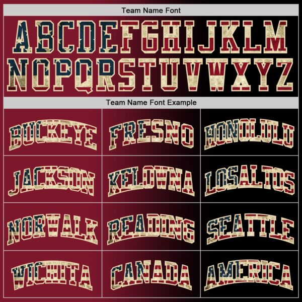 Custom Black Vintage USA Flag Crimson-Cream Authentic Gradient Fashion Basketball Jersey