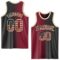 Custom Black Vintage USA Flag Crimson-Cream Authentic Gradient Fashion Basketball Jersey