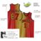 Custom Red Old Gold-Black Authentic Gradient Fashion Basketball Jersey
