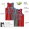 Custom Red Steel Gray-Light Blue Authentic Gradient Fashion Basketball Jersey