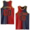 Custom Navy Red-Old Gold Authentic Gradient Fashion Basketball Jersey