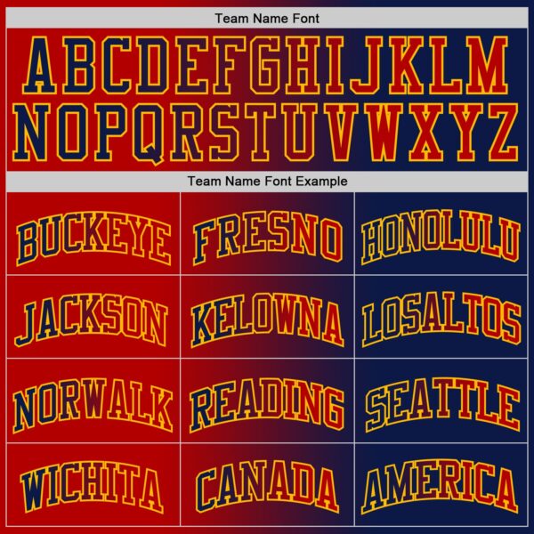 Custom Navy Red-Gold Authentic Gradient Fashion Basketball Jersey