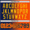 Custom Navy Orange-Gold Authentic Gradient Fashion Basketball Jersey