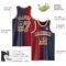 Custom Navy Vintage USA Flag Maroon-Cream Authentic Gradient Fashion Basketball Jersey