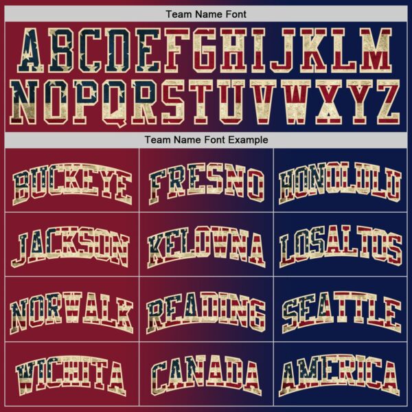 Custom Navy Vintage USA Flag Maroon-Cream Authentic Gradient Fashion Basketball Jersey