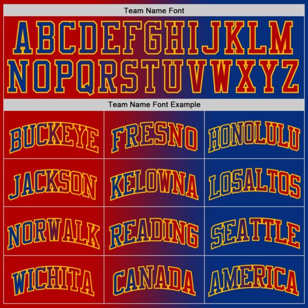 Custom Royal Red-Gold Authentic Gradient Fashion Basketball Jersey