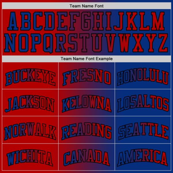 Custom Royal Red-Black Authentic Gradient Fashion Basketball Jersey