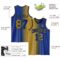 Custom Royal Old Gold-Black Authentic Gradient Fashion Basketball Jersey