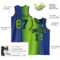Custom Royal Neon Green-Black Authentic Gradient Fashion Basketball Jersey