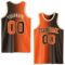 Custom Brown Orange-Cream Authentic Gradient Fashion Basketball Jersey