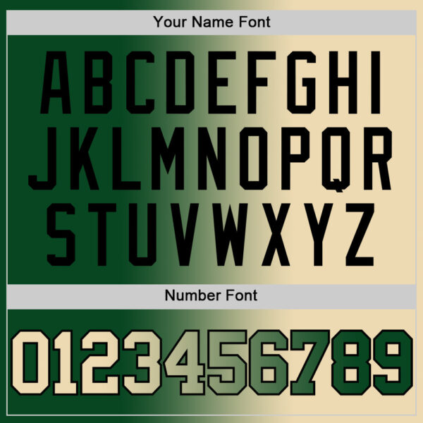 Custom Green Cream-Black Authentic Gradient Fashion Basketball Jersey