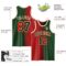 Custom Green Red-Cream Authentic Gradient Fashion Basketball Jersey