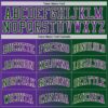 Custom Green Purple-Cream Authentic Gradient Fashion Basketball Jersey