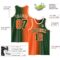 Custom Green Orange-Cream Authentic Gradient Fashion Basketball Jersey