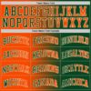 Custom Green Orange-Cream Authentic Gradient Fashion Basketball Jersey