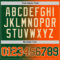 Custom Green Orange-Cream Authentic Gradient Fashion Basketball Jersey