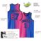 Custom Thunder Blue Pink-Black Authentic Gradient Fashion Basketball Jersey
