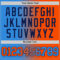 Custom Powder Blue Orange-Navy Authentic Gradient Fashion Basketball Jersey
