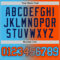 Custom Sky Blue Orange-Navy Authentic Gradient Fashion Basketball Jersey