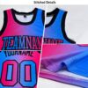 Custom Neon Yellow Neon Pink-Black Authentic Gradient Fashion Basketball Jersey