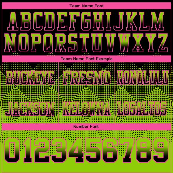 Custom Black Neon Green-Pink Authentic Gradient Square Shape Flag Football Jersey