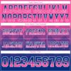 Custom Pink Royal-White Authentic Gradient Square Shape Flag Football Jersey