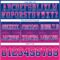 Gradient0780-3 Custom Royal Hot Pink-White Authentic Gradient Square Shape Flag Football Jersey