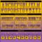 Gradient0793-3 Custom Yellow Medium Purple-Black Authentic Gradient Square Shape Flag Football Jersey