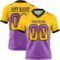 Gradient0793 Custom Yellow Medium Purple-Black Authentic Gradient Square Shape Flag Football Jersey