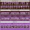 Gradient0823-3 Custom Brown Medium Purple-White Authentic Gradient Square Shape Flag Football Jersey